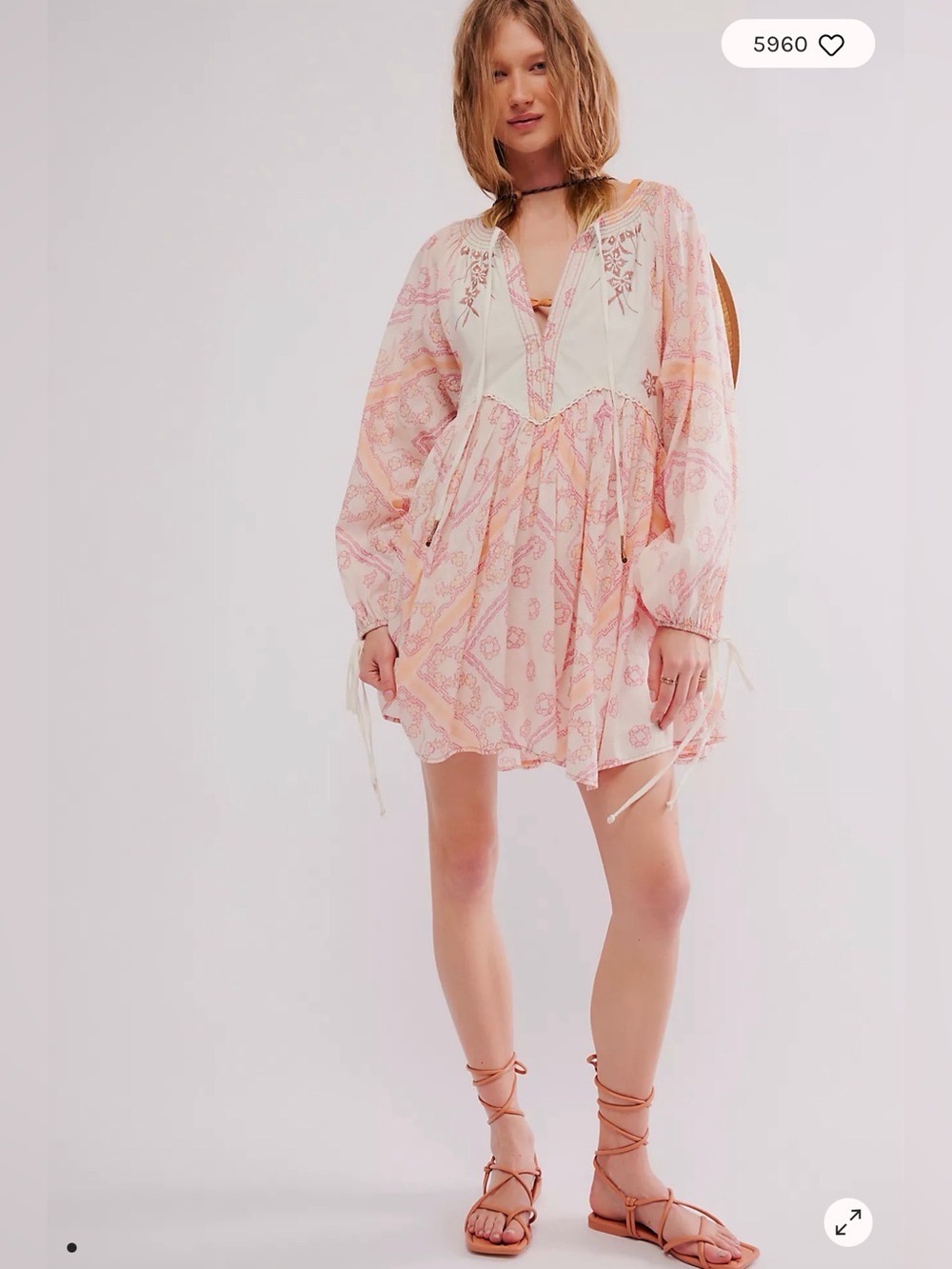 Free People Daydreaming‎ Mini Dress with pockets size small